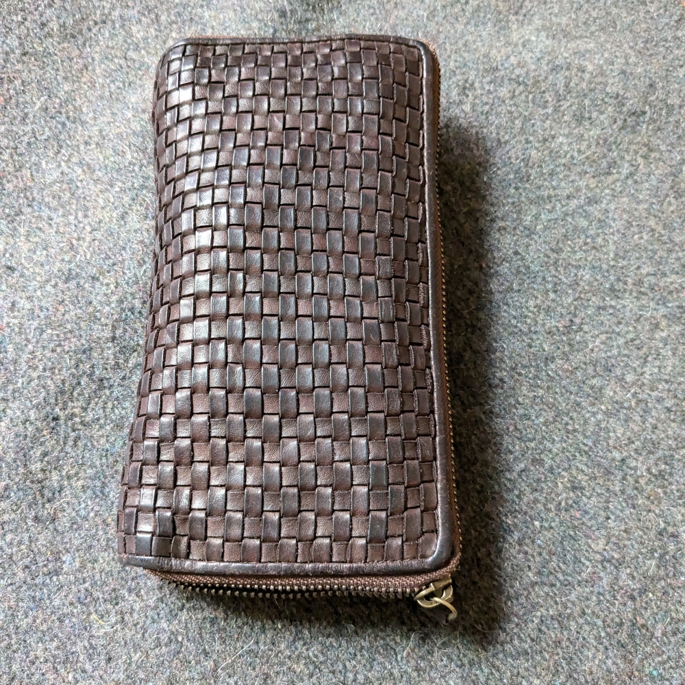 Ashwood Brown Leather Clutch